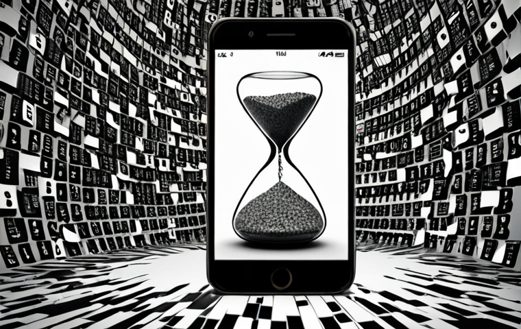 **Prompt:** A digital hourglass rapidly emptying on a smartphone screen, with a brand's logo appearing to dissolve into chaotic pixels in the background. Around it, a torrent of angry social media comments and viral hashtags swirls, symbolizing an out-of-control digital crisis. Emphasize the urgency and the destructive power of delayed responses.